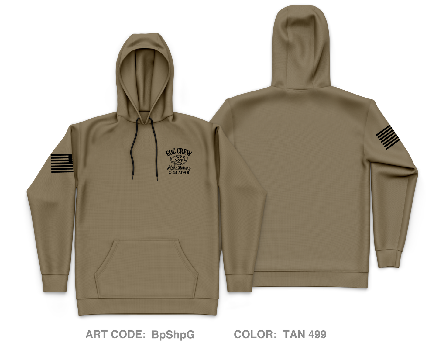 EOC 7 Core Men's Hooded Performance Sweatshirt - BpShpG