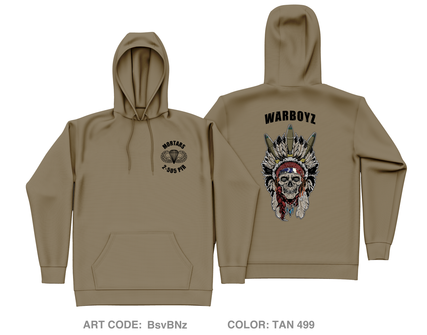 WarBoyz Core Men's Hooded Performance Sweatshirt - BsvBNz