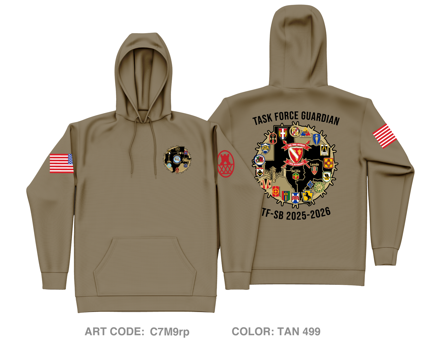 The 130th Maneuver Enhancement Brigade Core Men's Hooded Performance Sweatshirt - C7M9rp