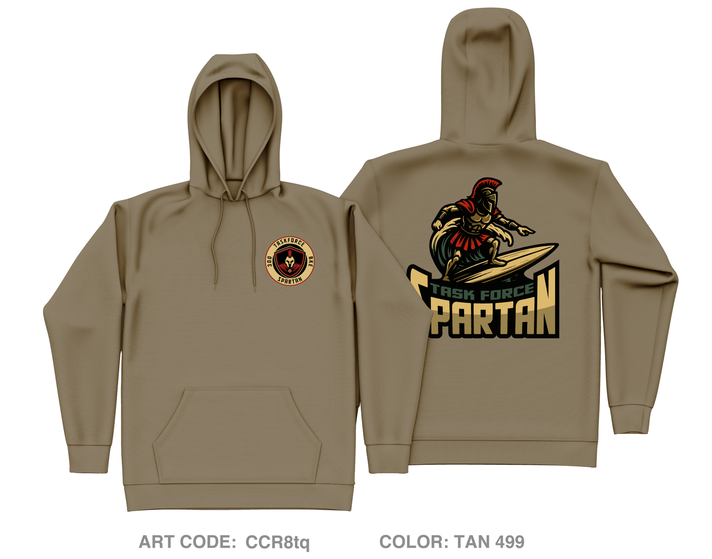 TF Spartan Main Store Core Men's Hooded Performance Sweatshirt - CCR8tq