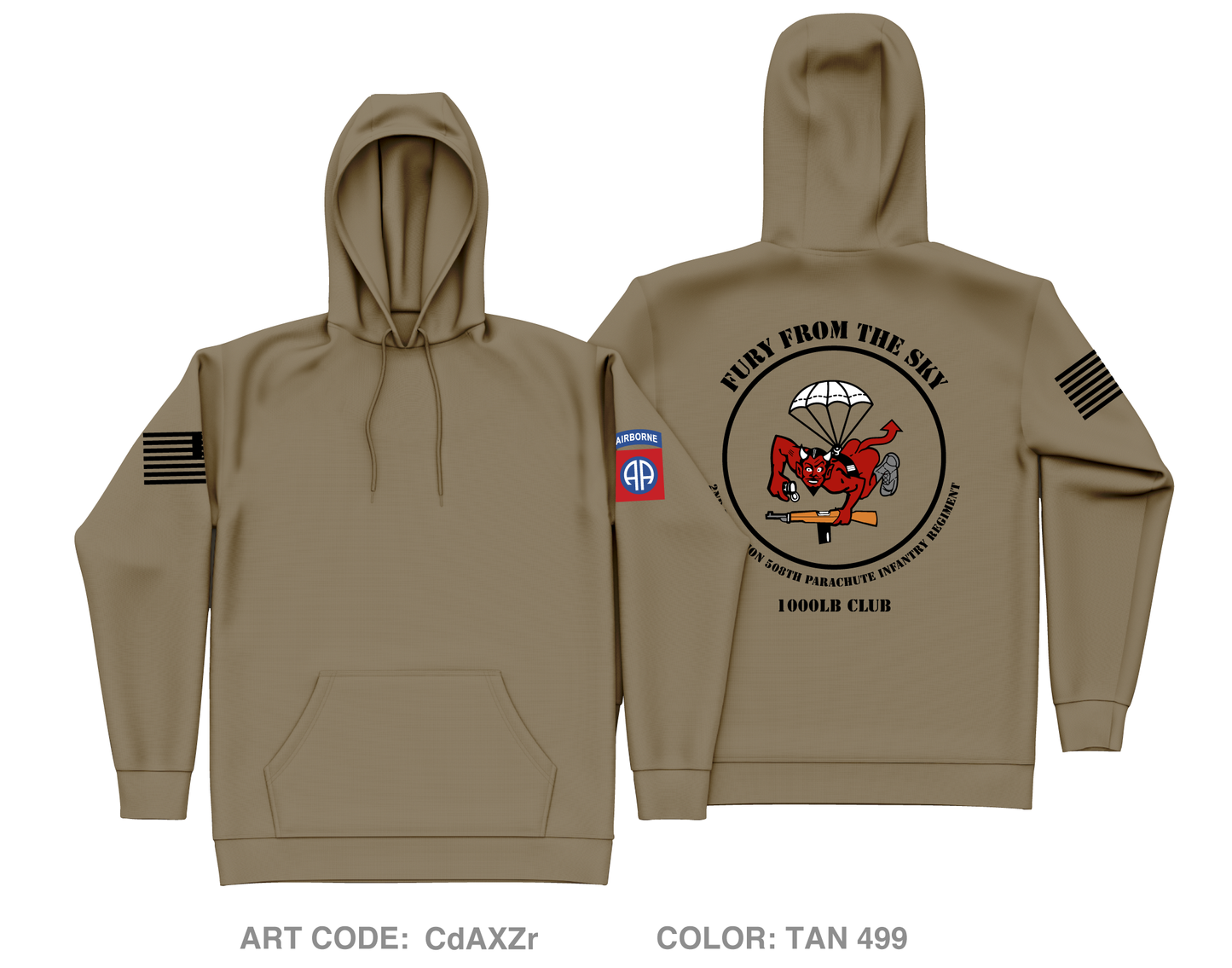 2 Fury Core Men's Hooded Performance Sweatshirt - CdAXZr