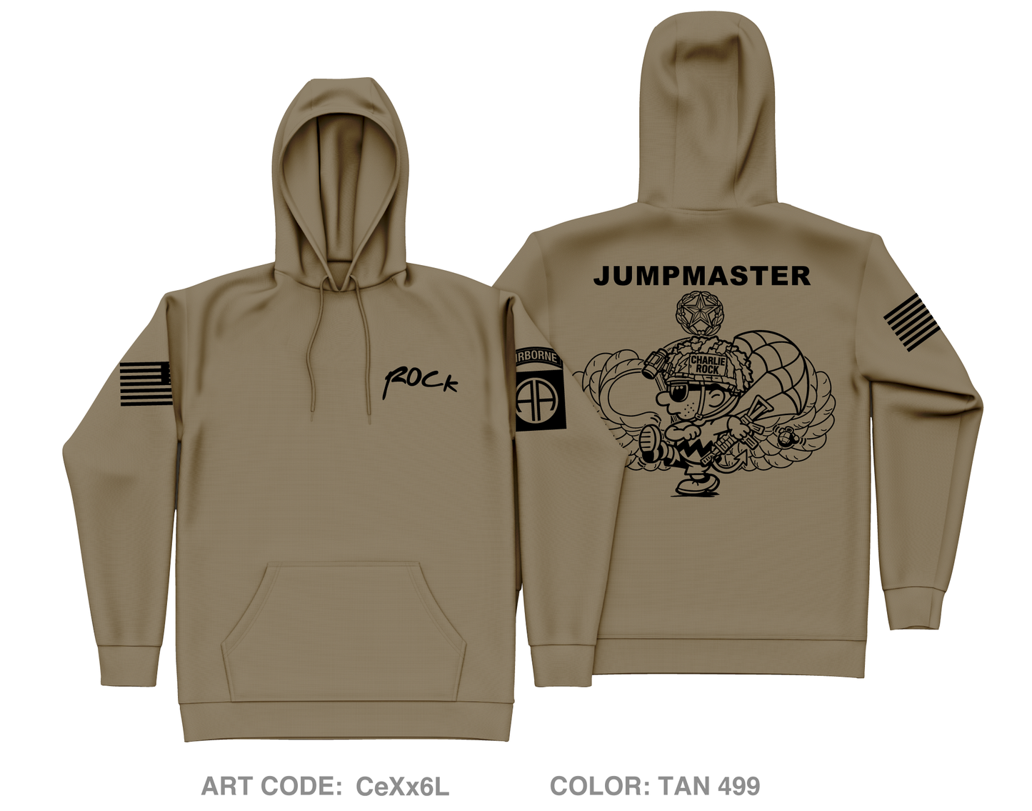 C Co 1-508 PIR, 3 BCT, 82nd ABD Fundraising Collection Core Men's Hooded Performance Sweatshirt - CeXx6L