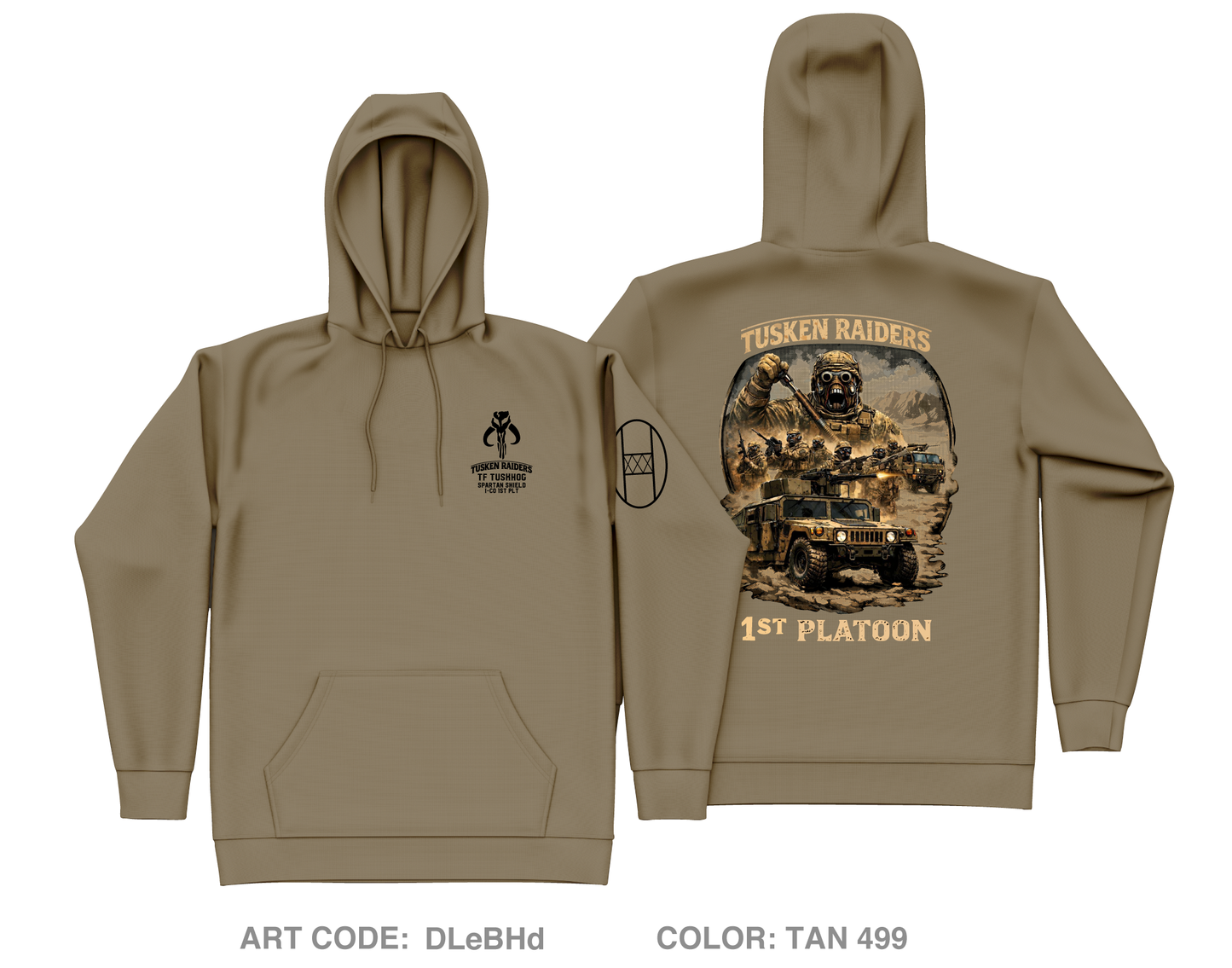 1-120th I Co Core Men's Hooded Performance Sweatshirt - DLeBHd