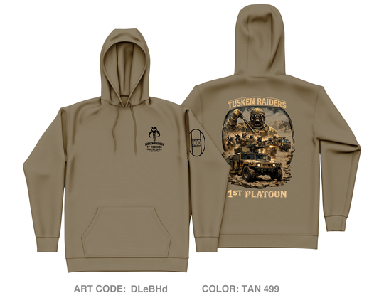 1-120th I Co Core Men's Hooded Performance Sweatshirt - DLeBHd