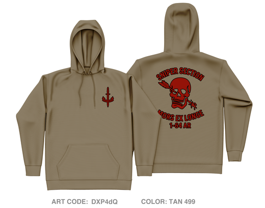 1-64 AR HHC SNIPER SECTION Core Men's Hooded Performance Sweatshirt - DXP4dQ