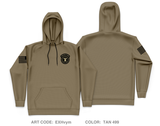 Downtown Miami Recruiting Station Core Men's Hooded Performance Sweatshirt - EXHvym