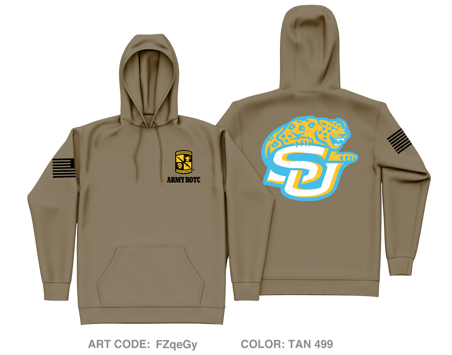 SOU ROTC Core Men's Hooded Performance Sweatshirt - FZqeGy