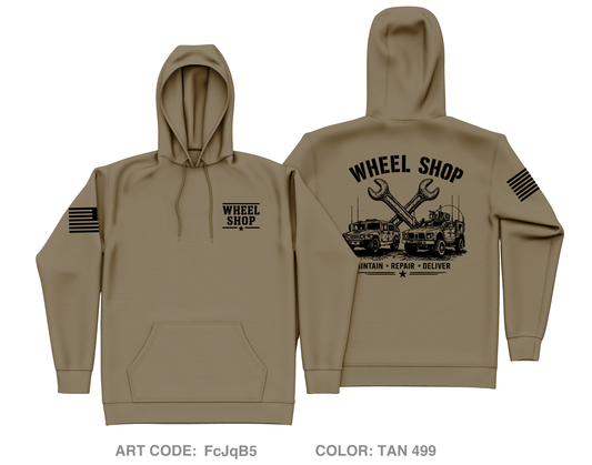 Wheel Shop FMT-W Core Men's Hooded Performance Sweatshirt - FcJqB5