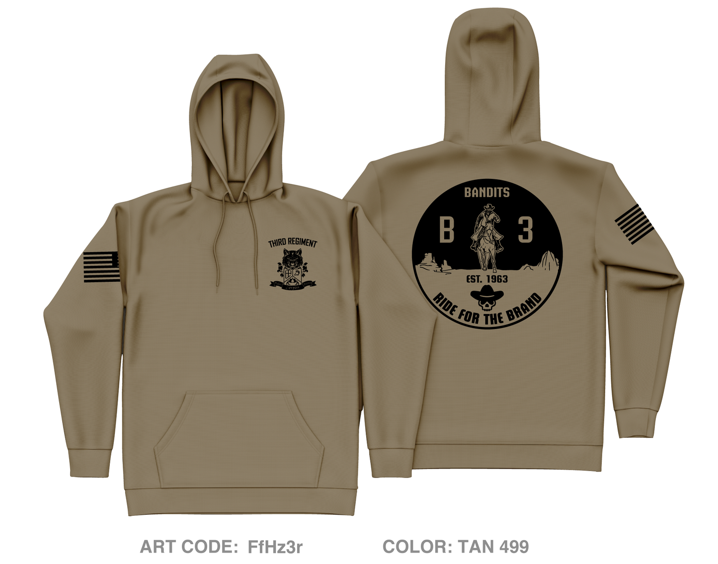 USCC B3 Fundraising Collection Core Men's Hooded Performance Sweatshirt - FfHz3r
