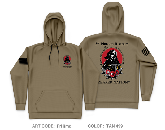 3rd SQDN 2nd CR Core Men's Hooded Performance Sweatshirt - FrHfmq