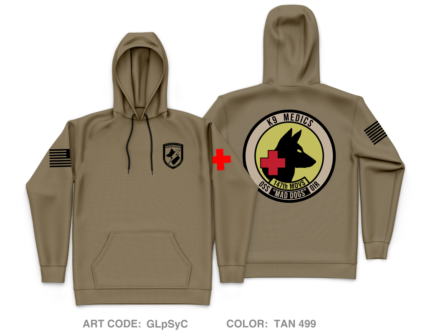 147th MDVSS Core Men's Hooded Performance Sweatshirt - GLpSyC