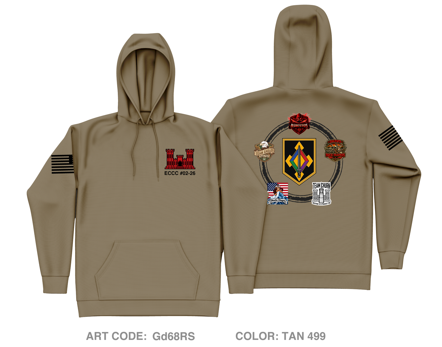 Team A 02-26 Core Men's Hooded Performance Sweatshirt - Gd68RS