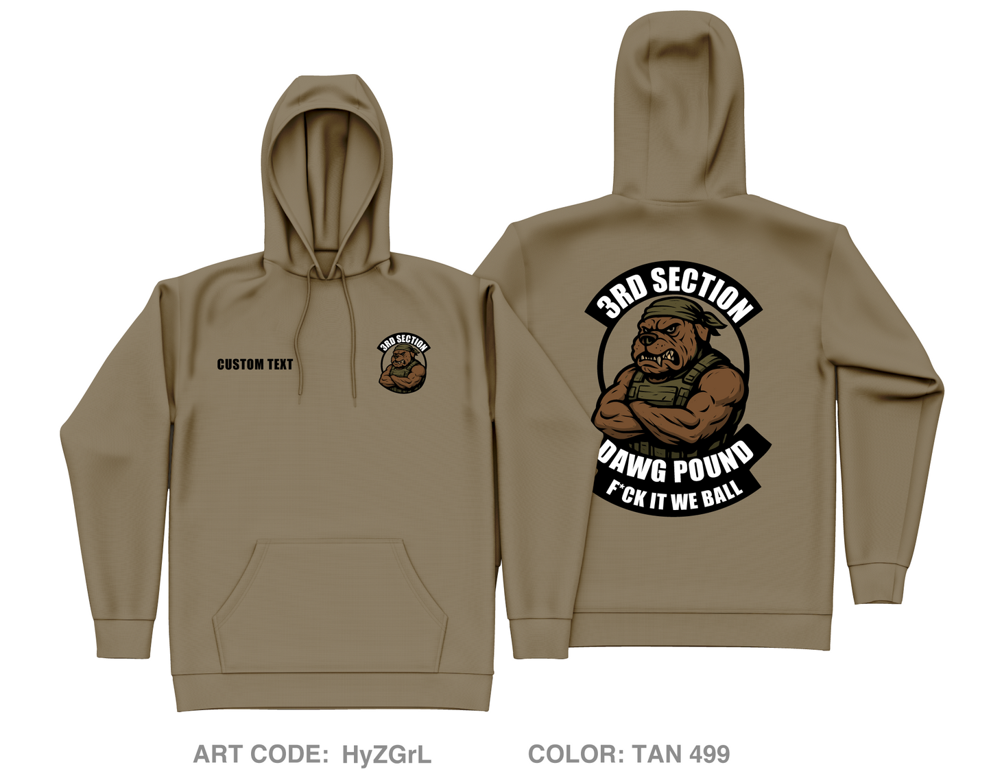 5TH SECTION Core Men's Hooded Performance Sweatshirt - HyZGrL