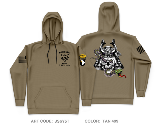 2nd PLT, MFRC, 3 BCT, 101st ARBN DIV Core Men's Hooded Performance Sweatshirt - JSbY5T