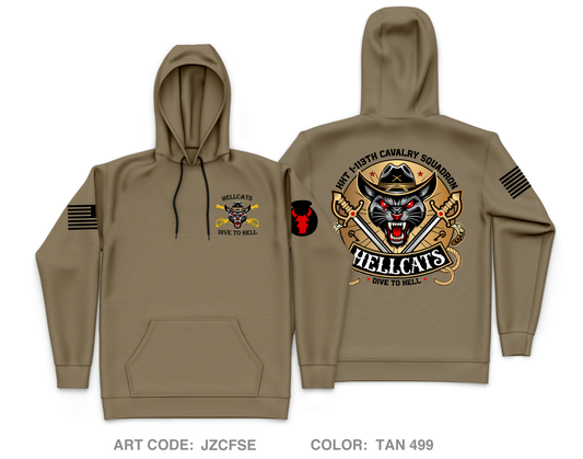 HHT/1-113 CAV Fundraising Collection Core Men's Hooded Performance Sweatshirt - JZCFSE