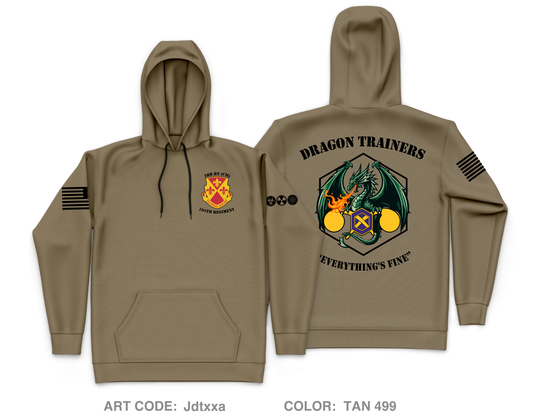 3BN, 104th Regiment Core Men's Hooded Performance Sweatshirt - Jdtxxa