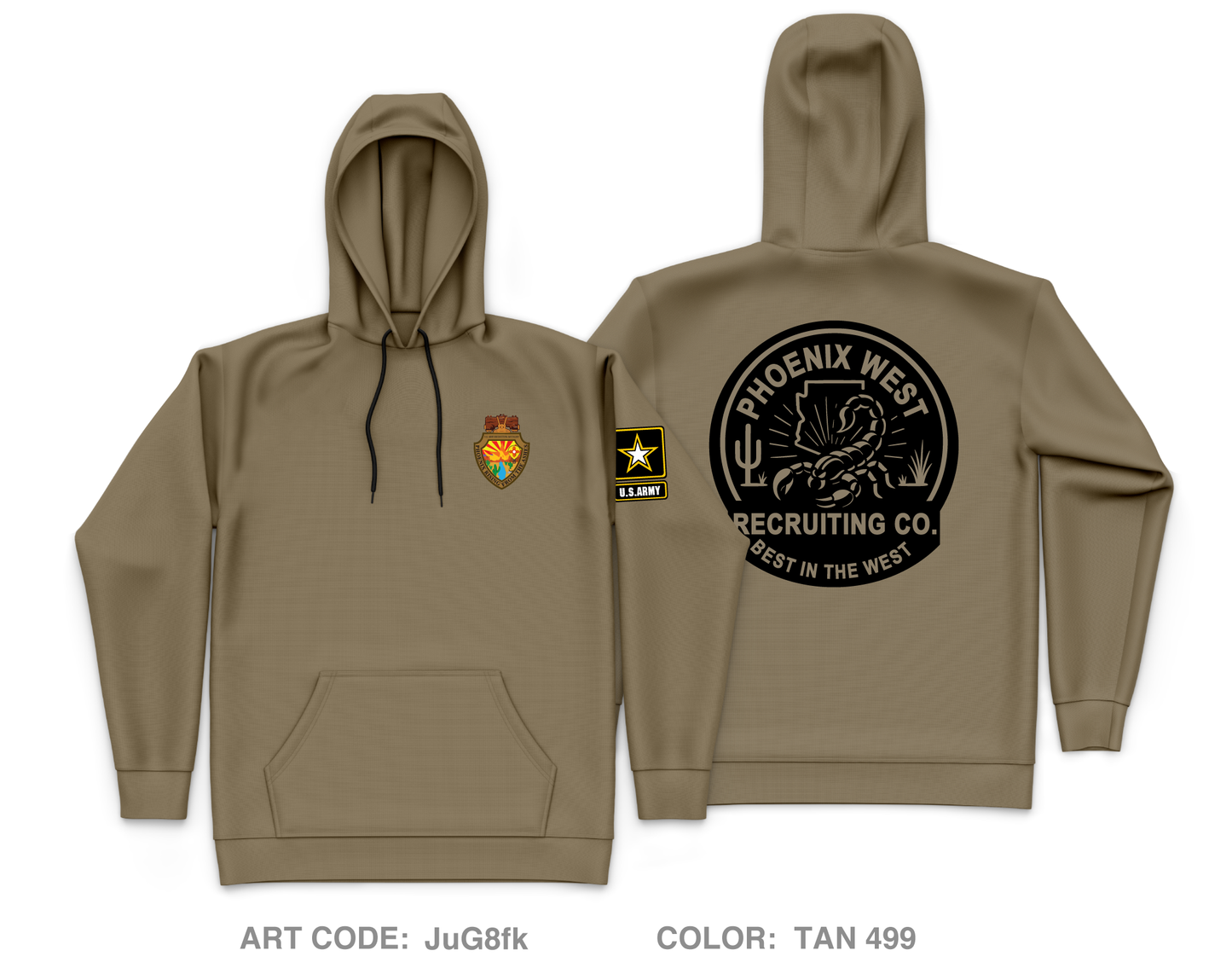 Phoenix West Recruiting Company Core Men's Hooded Performance Sweatshirt - JuG8fk