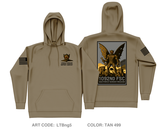1092 FSC Fundraising Collection Core Men's Hooded Performance Sweatshirt - LTBng5
