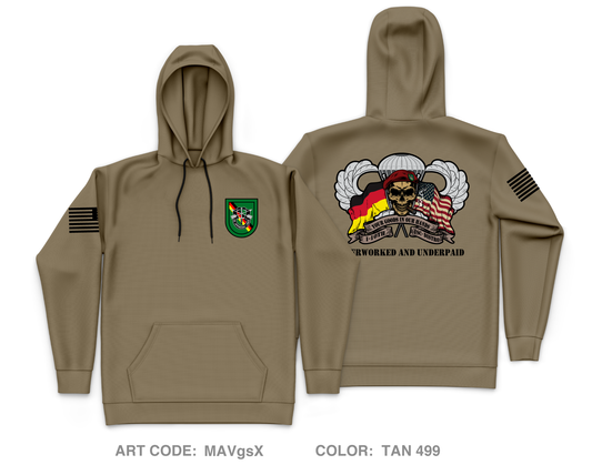 1-10th SFG(A) FSC Core Men's Hooded Performance Sweatshirt - MAVgsX