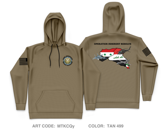 CJTF-OIR CJ33|CJOC Core Men's Hooded Performance Sweatshirt - MTKCQy