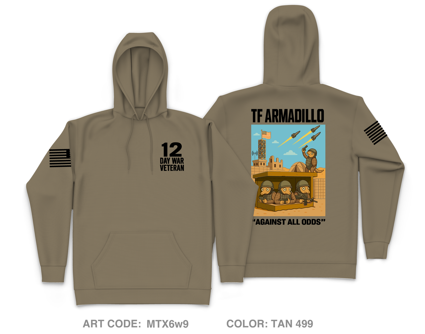 TF ARMADILLO Core Men's Hooded Performance Sweatshirt - MTX6w9