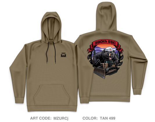380TH ESC Core Men's Hooded Performance Sweatshirt - MZURCj