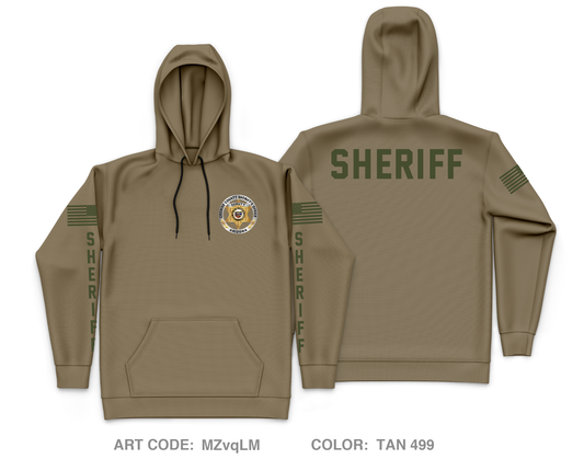 Cochise County Sheriff’s Office Benson Patrol Store 1 Core Men's Hooded Performance Sweatshirt - MZvqLM