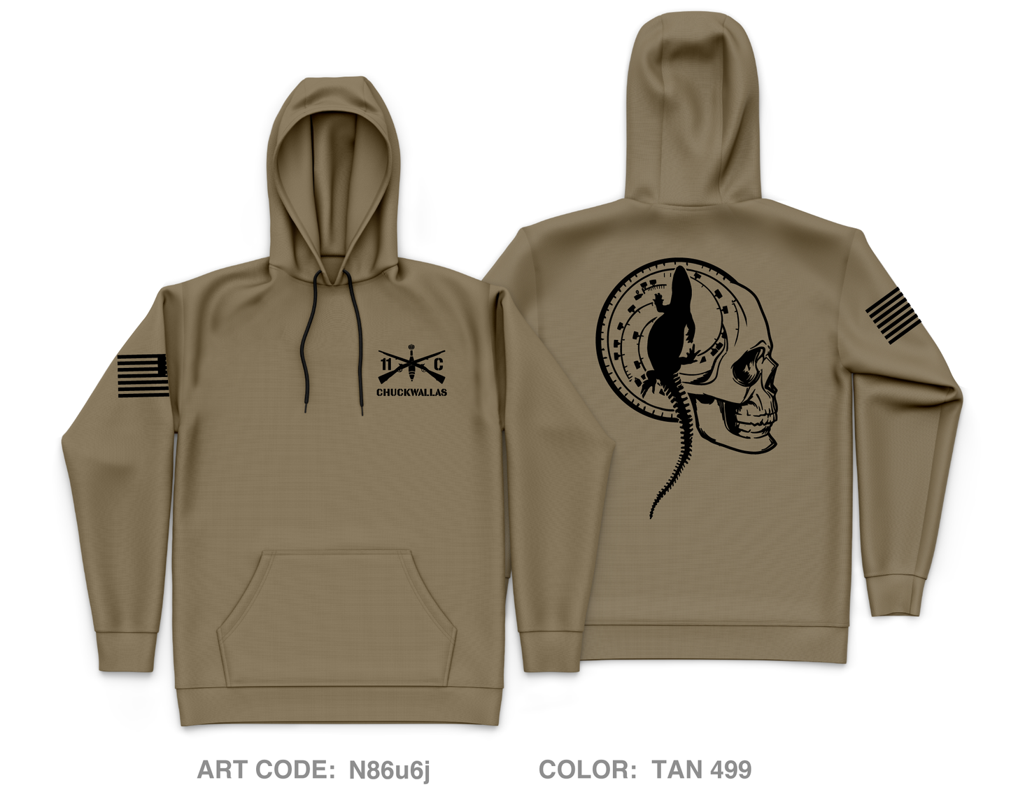 HHT mortars 1|11th ACR Core Men's Hooded Performance Sweatshirt - N86u6j