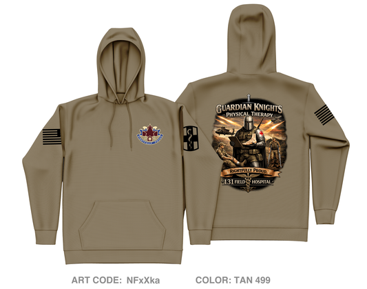 131 Field Hospital Core Men's Hooded Performance Sweatshirt - NFxXka