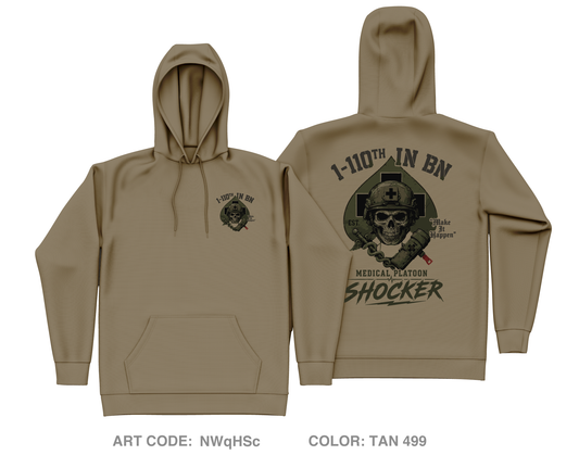1-110th hhc medics Core Men's Hooded Performance Sweatshirt - NWqHSc