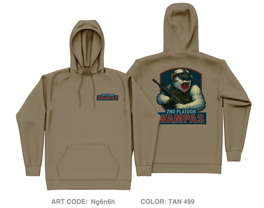 2nd PLT Wampas Core Men's Hooded Performance Sweatshirt - Ng6n6h
