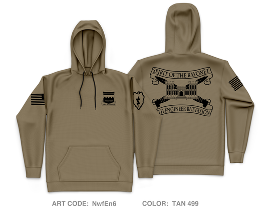 65th EN BN , Division Sustainment Brigade, 25th ID Core Men's Hooded Performance Sweatshirt - NwfEn6