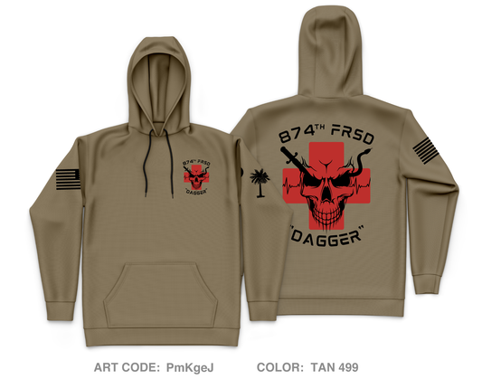 874th FRSD Core Men's Hooded Performance Sweatshirt - PmKgeJ
