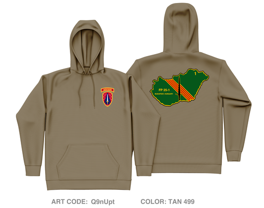 1st BN, 4th SFAB Core Men's Hooded Performance Sweatshirt - Q9nUpt