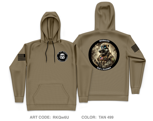 631st Chemical Company, Haz 1 Platoon Core Men's Hooded Performance Sweatshirt - RKQw6U