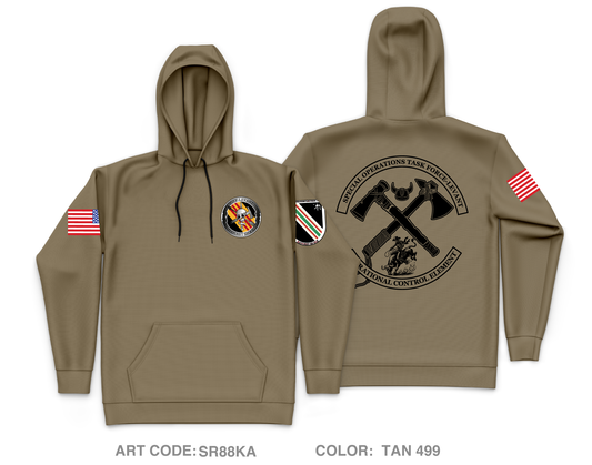 HHC, 3rd BN, 5th SFG(A) Core Men's Hooded Performance Sweatshirt - SR88KA