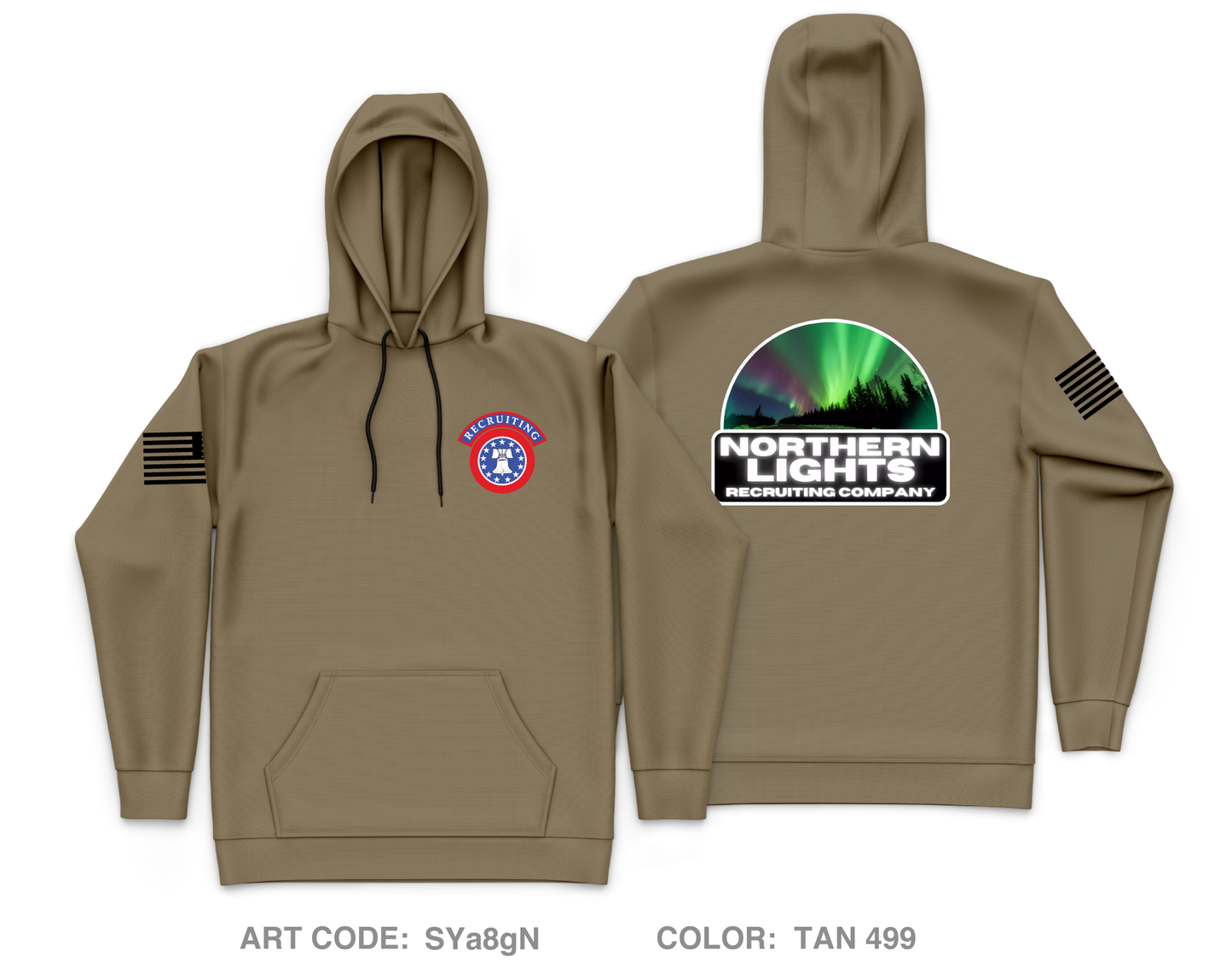 Northern Lights Recruiting Company Core Men's Hooded Performance Sweatshirt - SYa8gN