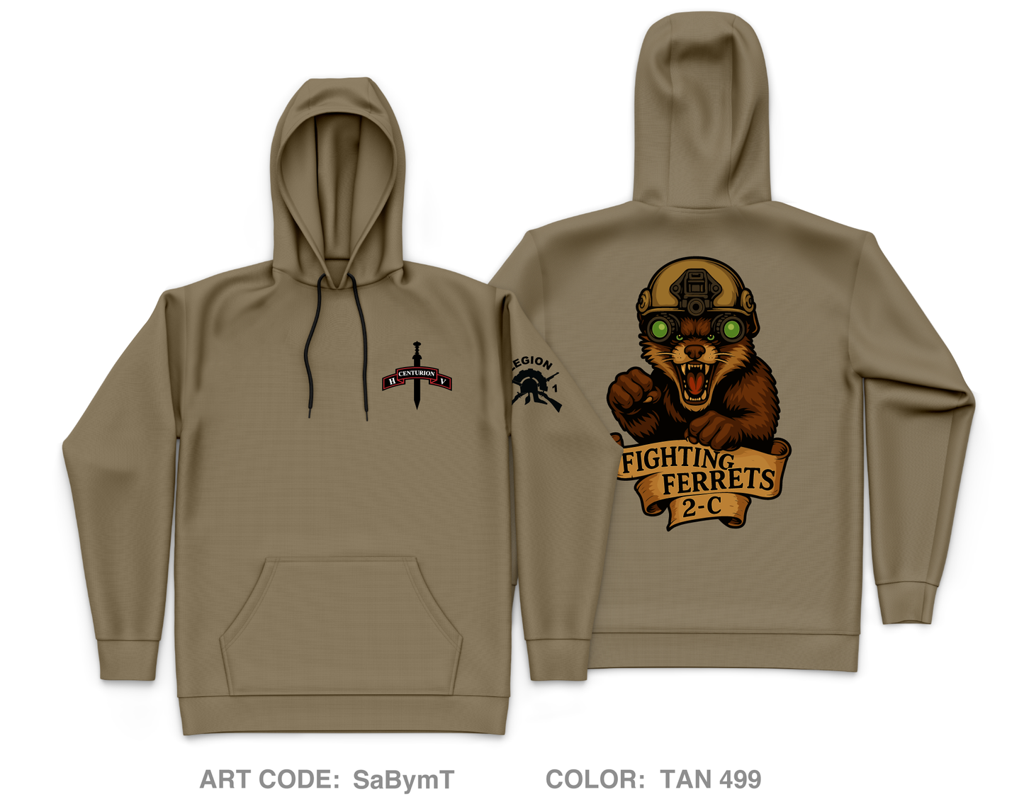 2C Ferrets Core Men's Hooded Performance Sweatshirt - SaBymT