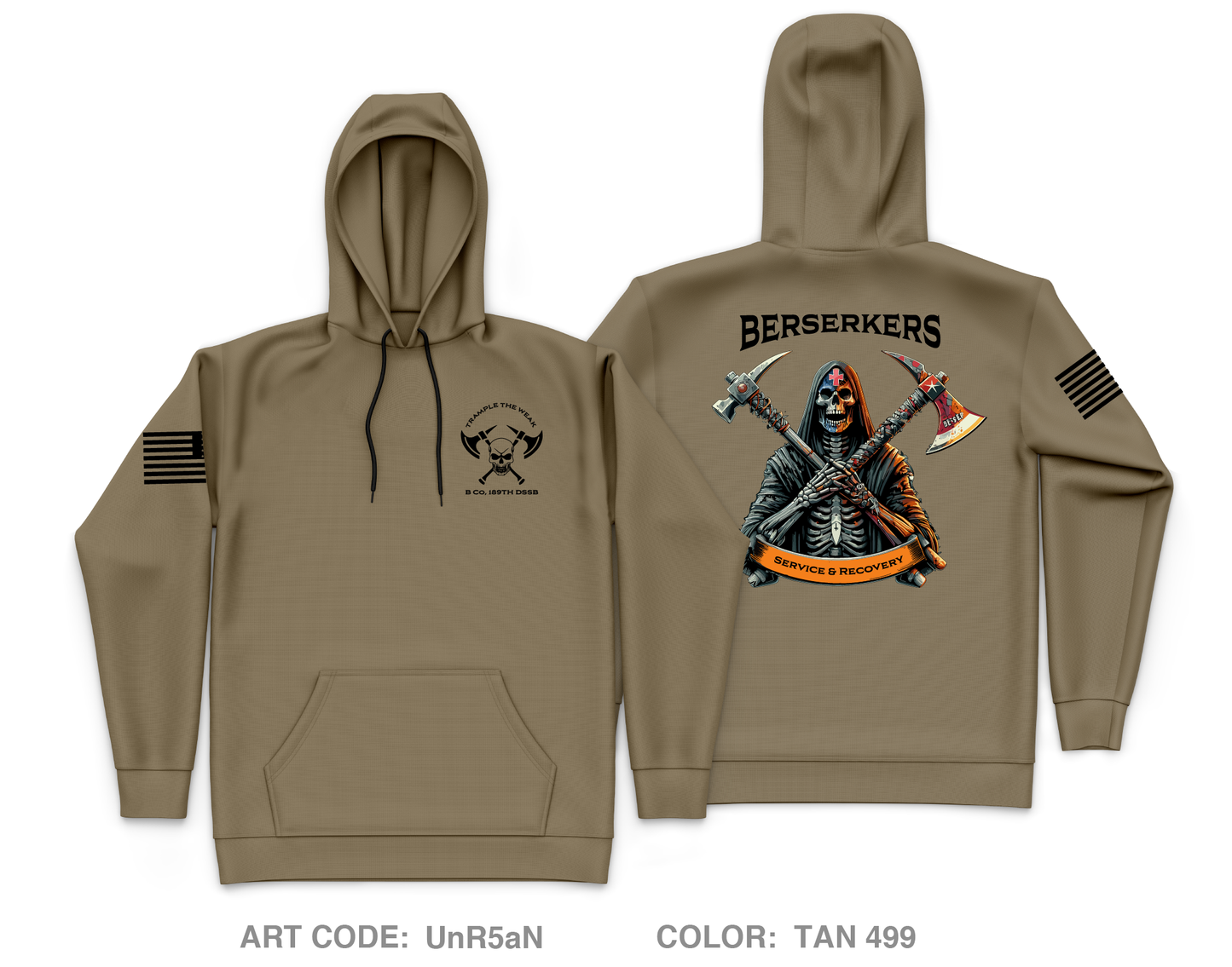 B Co Service & Recovery Core Men's Hooded Performance Sweatshirt - UnR5aN