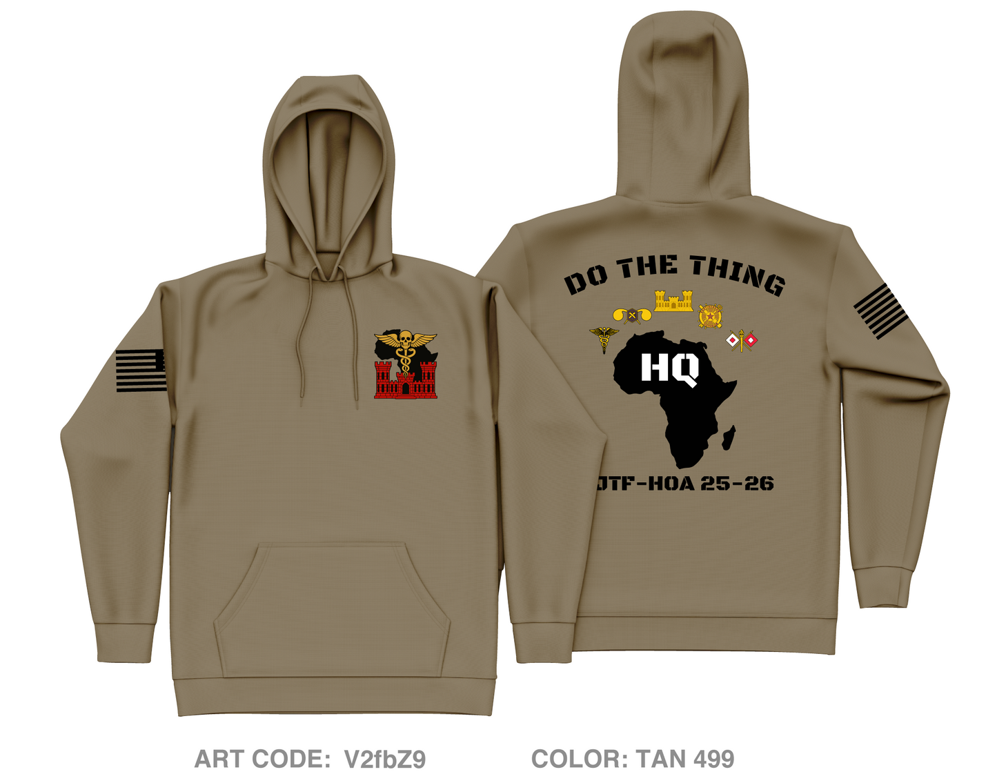 180th ESC Core Men's Hooded Performance Sweatshirt - V2fbZ9