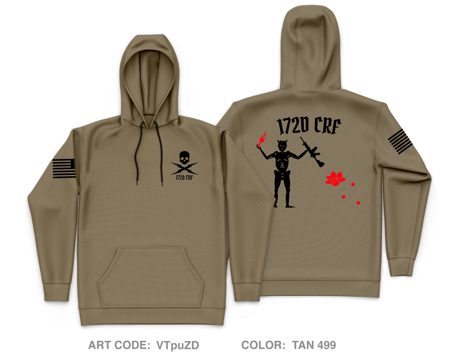 172d CRF Core Men's Hooded Performance Sweatshirt - VTpuZD