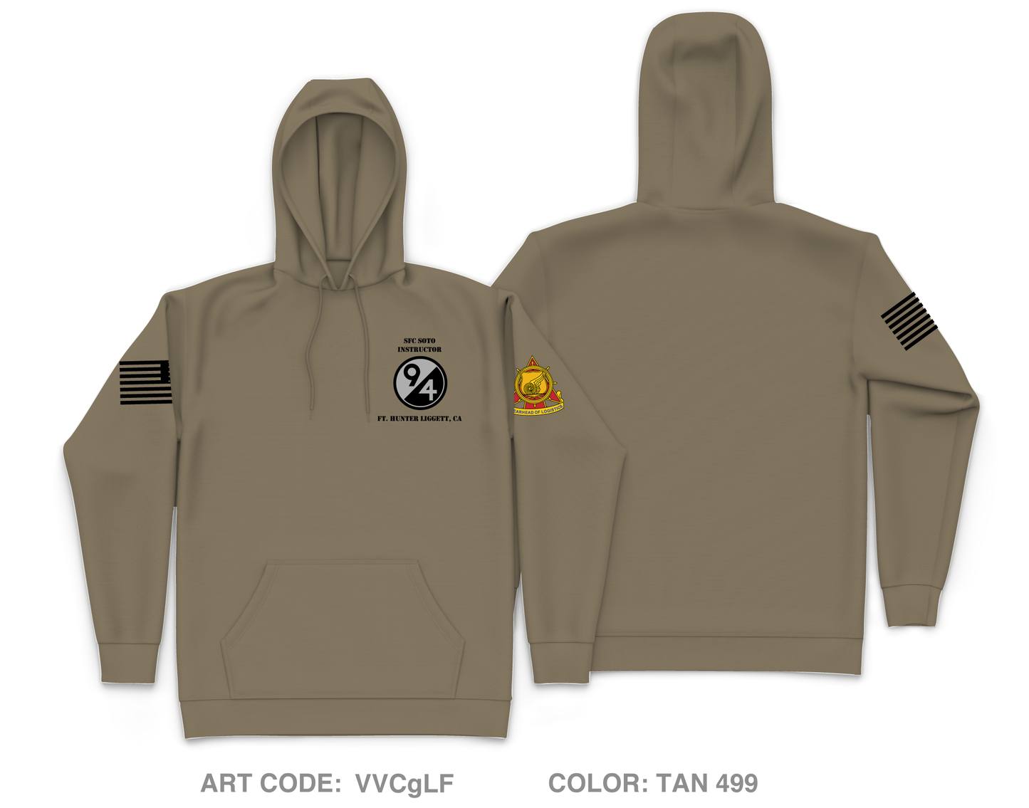 94th division Core Men's Hooded Performance Sweatshirt - VVCgLF