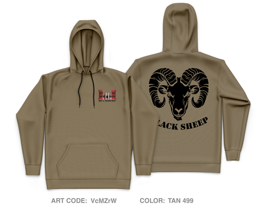 DET 1, 1021st EVCC Core Men's Hooded Performance Sweatshirt - gV6bce