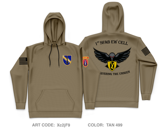 EW Cell, HHC , 1SFAB Core Men's Hooded Performance Sweatshirt - Xc2jF9