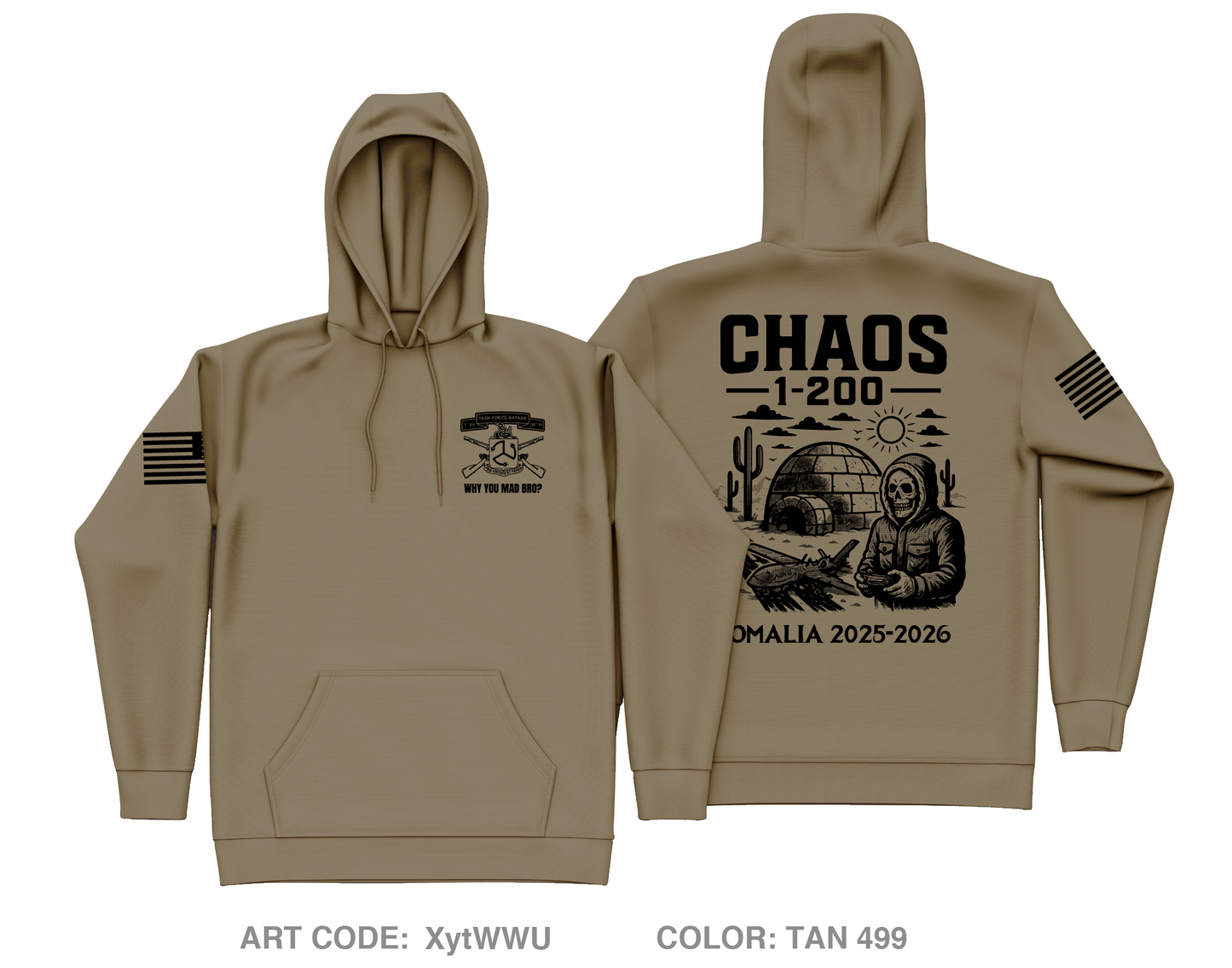 CHAOS Core Men's Hooded Performance Sweatshirt - XytWWU
