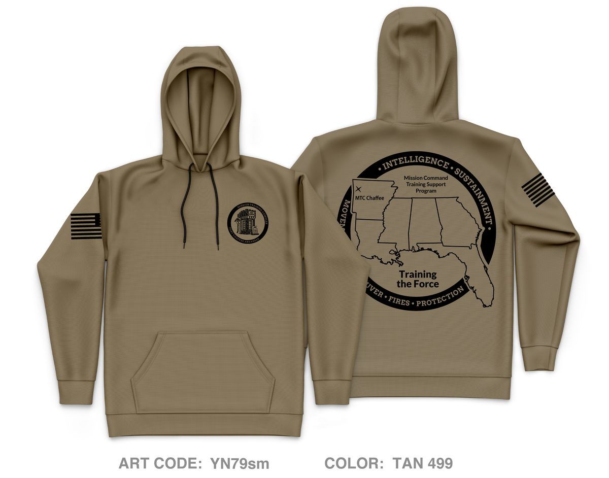 Mission Training Complex - Fort Chaffee Core Men's Hooded Performance Sweatshirt - YN79sm