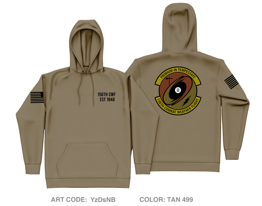156th Combat Weather Flight Core Men's Hooded Performance Sweatshirt - YzDsNB