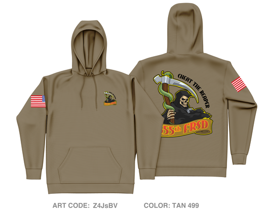 555th FRSD Core Men's Hooded Performance Sweatshirt - Z4JsBV