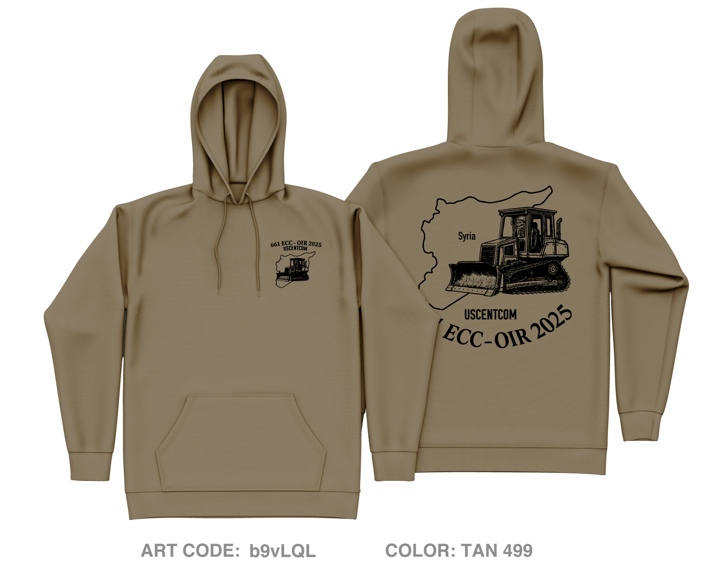 661st ECC Core Men's Hooded Performance Sweatshirt - b9vLQL