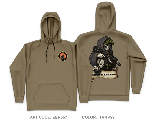 HHC 2-135th AV BN Core Men's Hooded Performance Sweatshirt - cEReb7